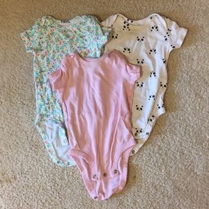 Three Onesies (6 mo)